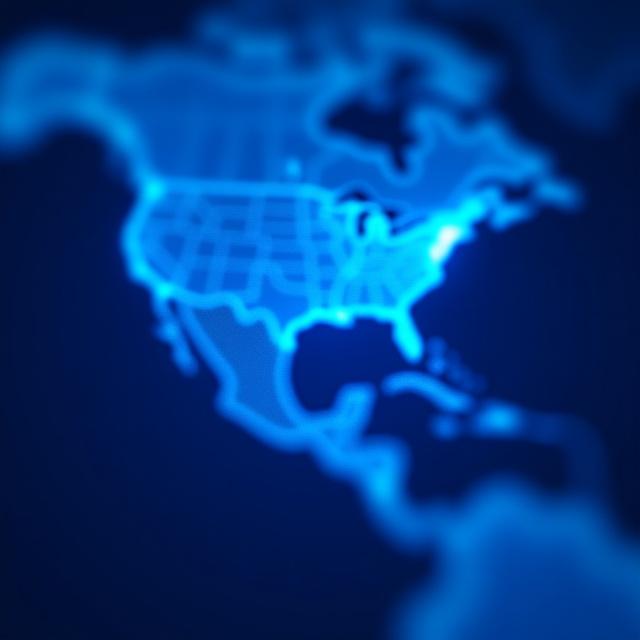 Logistics map showing route from Louisville to Mexico